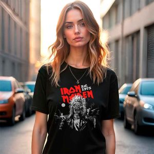 Logo Iron Maiden 1975<br>Camiseta de Pima y/o Jersey