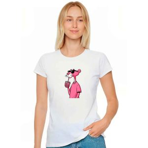 Logo La Pantera Rosa<br>Camiseta de Pima y/o Jersey