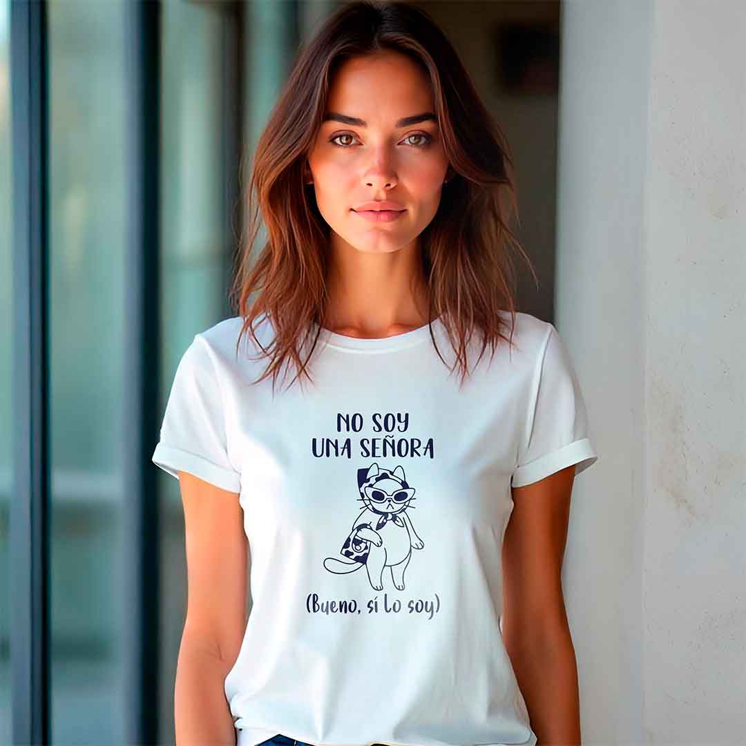 Logo No soy una señora<br>Camiseta de Pima y/o Jersey