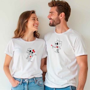 Logo Robots in Love<br>Camisetas de Jersey