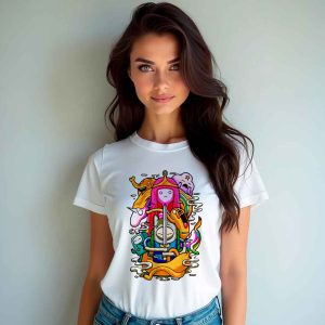 Logo Adventure Time<br>Camiseta de Pima y/o Jersey