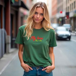 Logo My time my rules<br>Camiseta de Pima y/o Jersey