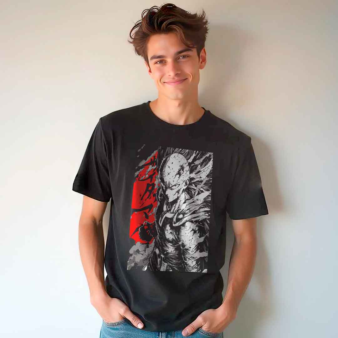 Logo Saitama<br>Camiseta de Pima y/o Jersey