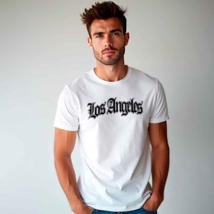 Logo Los angeles<br>Camiseta de Pima y/o Jersey