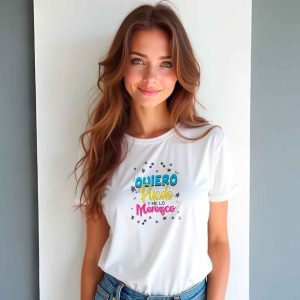 Logo Quiero puedo y me lo merezco<br>Camiseta de Pima y/o Jersey
