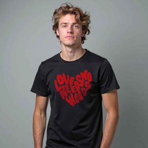 Logo Love Needs No Words<br>Camiseta de Pima y/o Jersey