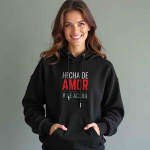 Logo Hecha de amor y de acero<br>Polera de algodón<br>premium